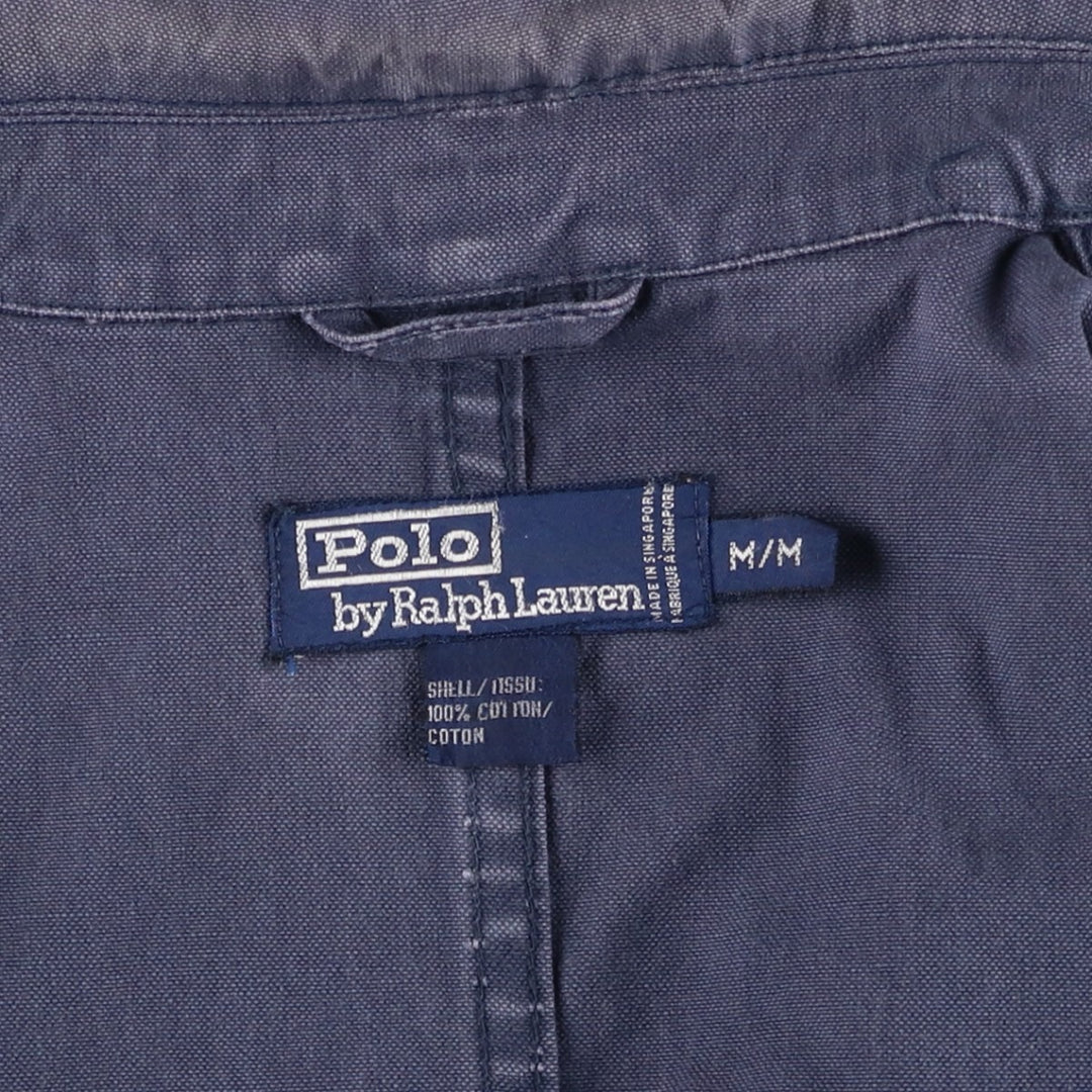 Ralph Lauren POLO by Ralph Lauren peacoat, men's size M cotton navy blue type Vintage Second Hand