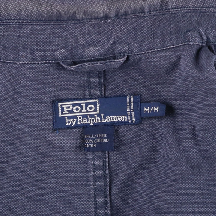 Ralph Lauren POLO by Ralph Lauren peacoat, men's size M cotton navy blue type Vintage Second Hand