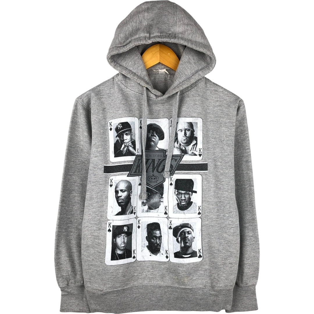 NY KINGS New York Kings Wrap Sweatshirt Pullover Hoodie, Women's Size M unclear gray type Vintage Second Hand