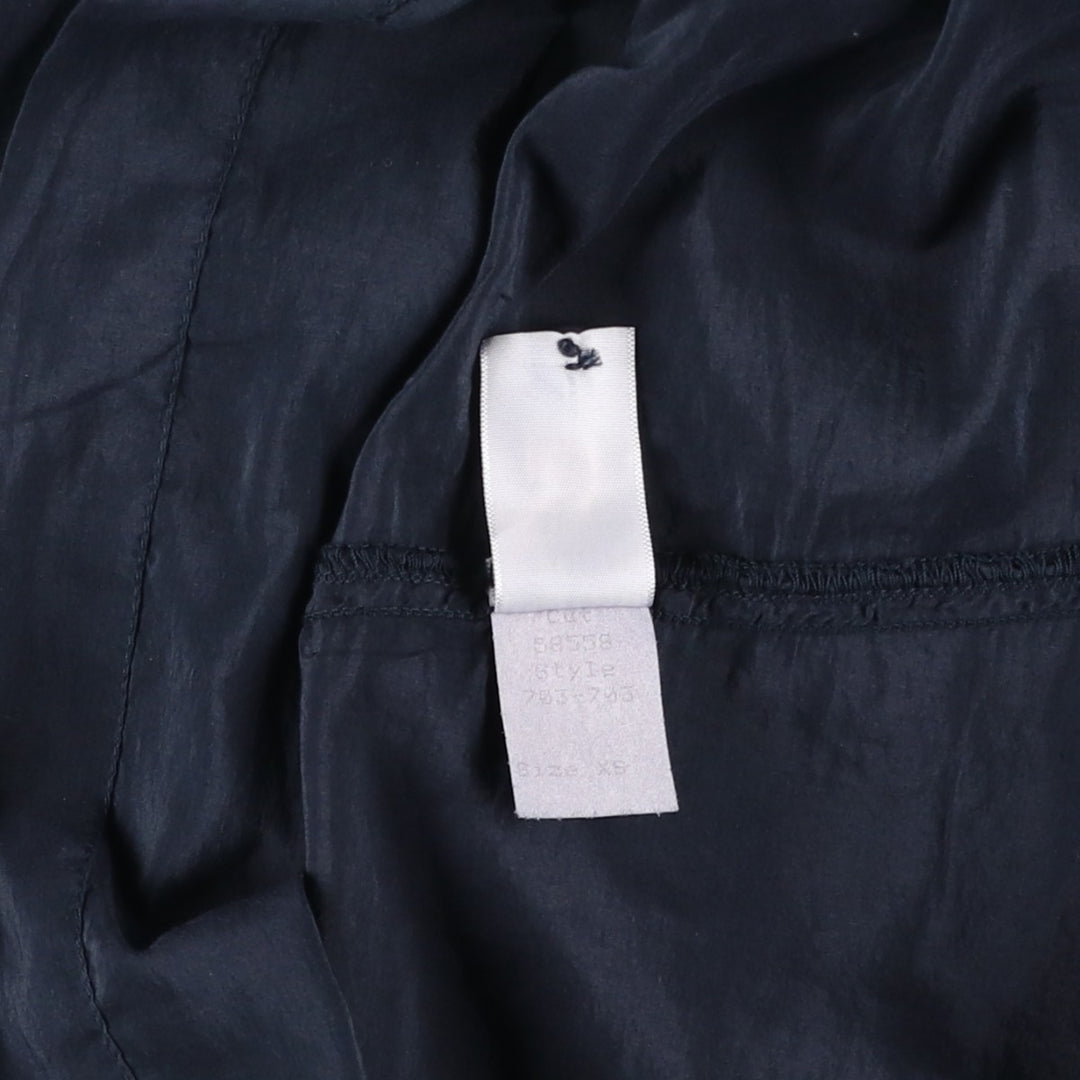 CP SHADES Half-Button Long Sleeve Pullover Blouse Tunic Made in USA, Women's Size XS cotton navy blue type Vintage Second Hand