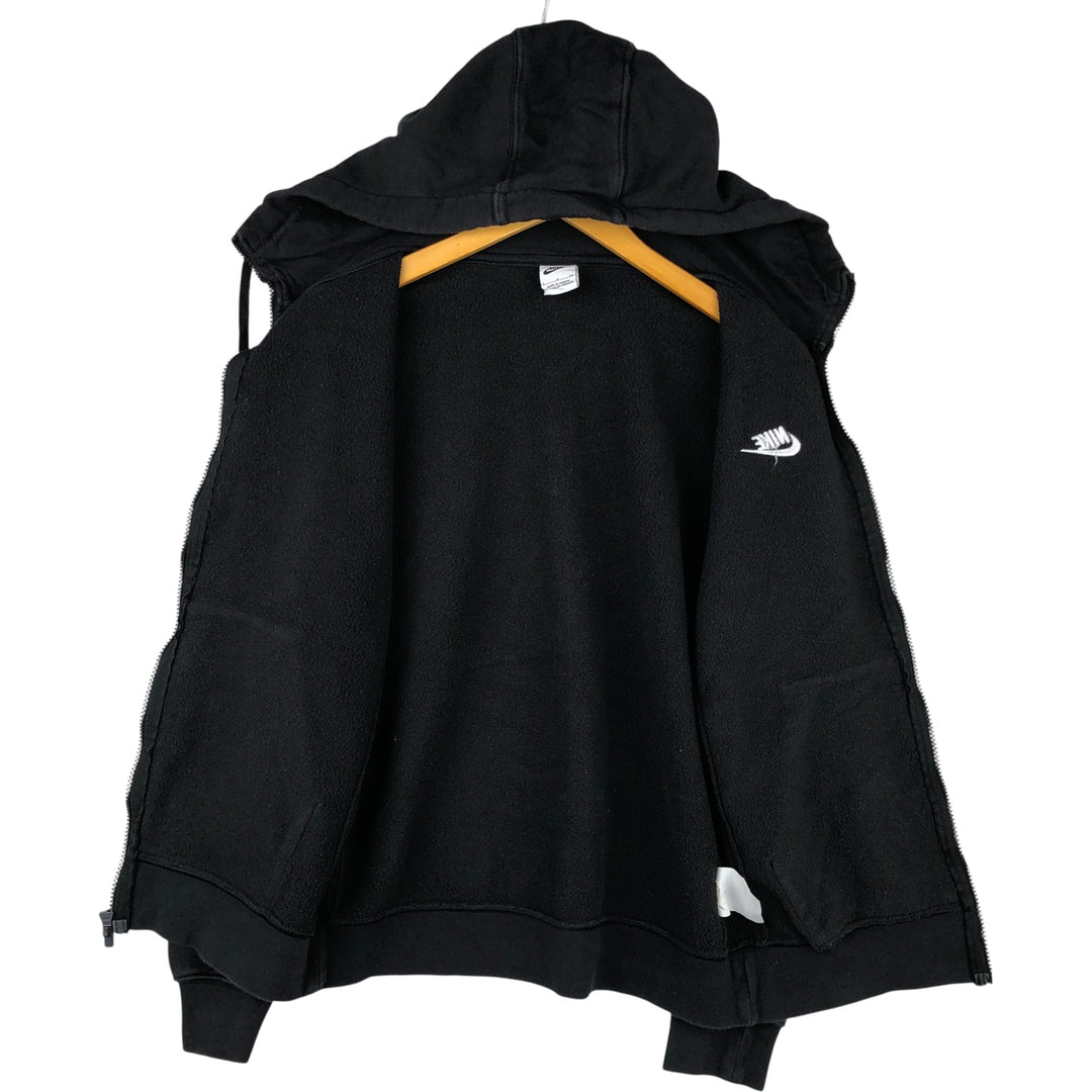 Nike Sweat Full Zip Hoodie, Men's Size S cotton black type Vintage Second Hand