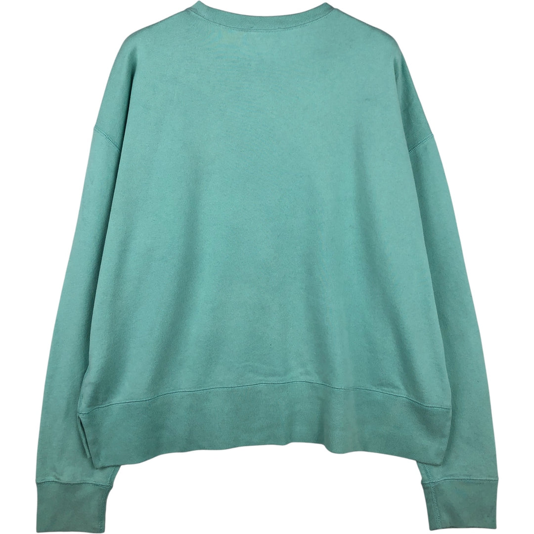 Ralph Lauren POLO RALPH LAUREN logo sweatshirt, women's size XL cotton Mint green Vintage Second Hand