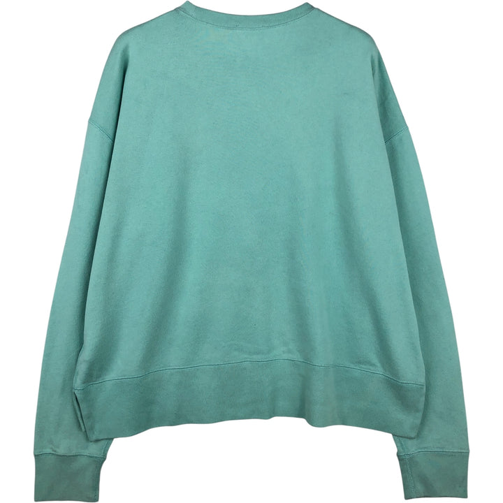 Ralph Lauren POLO RALPH LAUREN logo sweatshirt, women's size XL cotton Mint green Vintage Second Hand