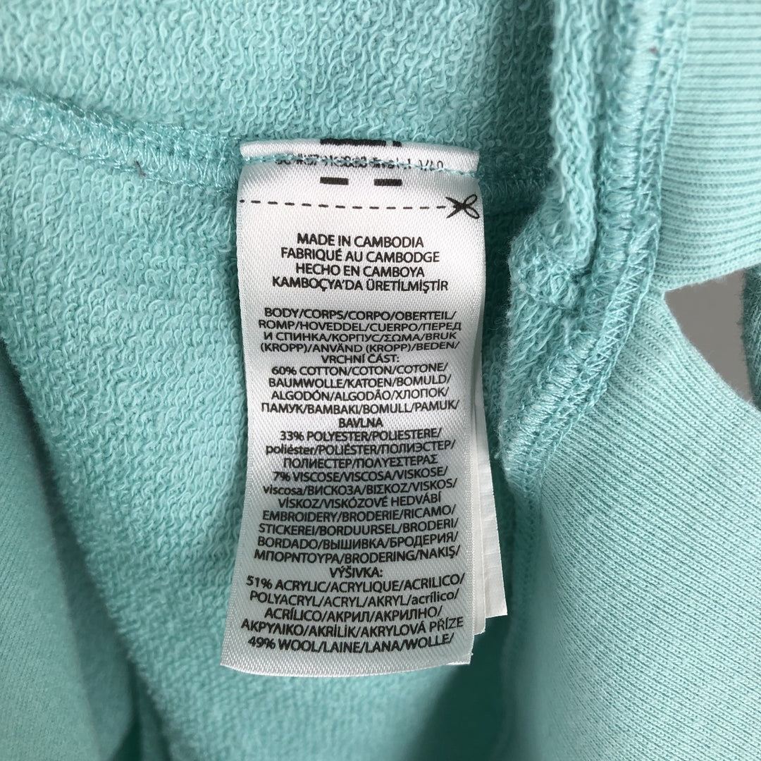 Ralph Lauren POLO RALPH LAUREN logo sweatshirt, women's size XL cotton Mint green Vintage Second Hand