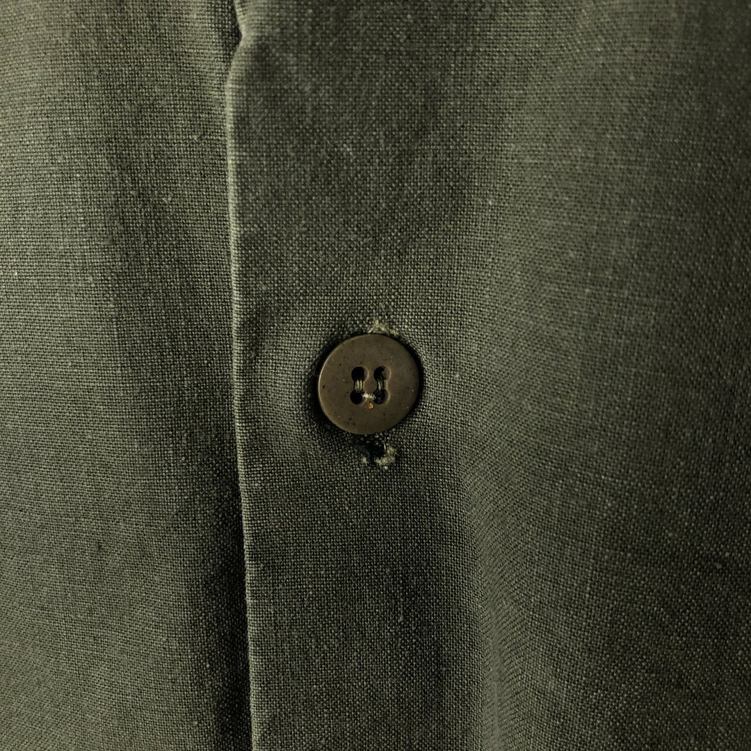 Vintage military utility shirt, women's size L unclear Khaki type Vintage Second Hand