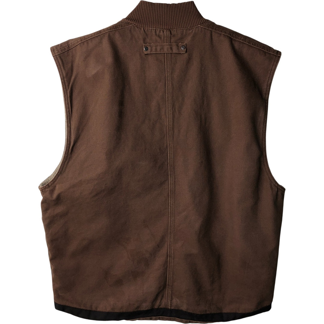 Dickies Duck Vest, Men's Size L cotton brown type Vintage Second Hand