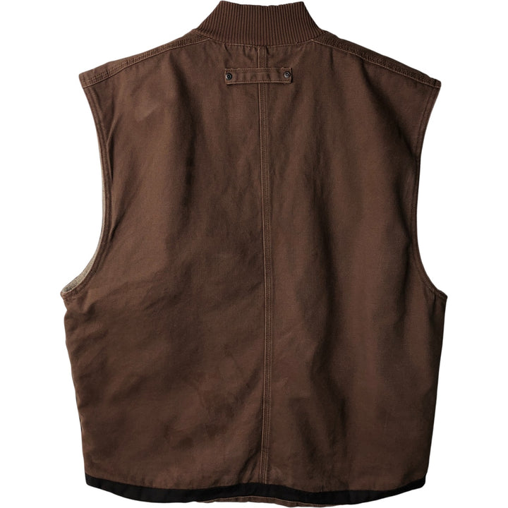 Dickies Duck Vest, Men's Size L cotton brown type Vintage Second Hand