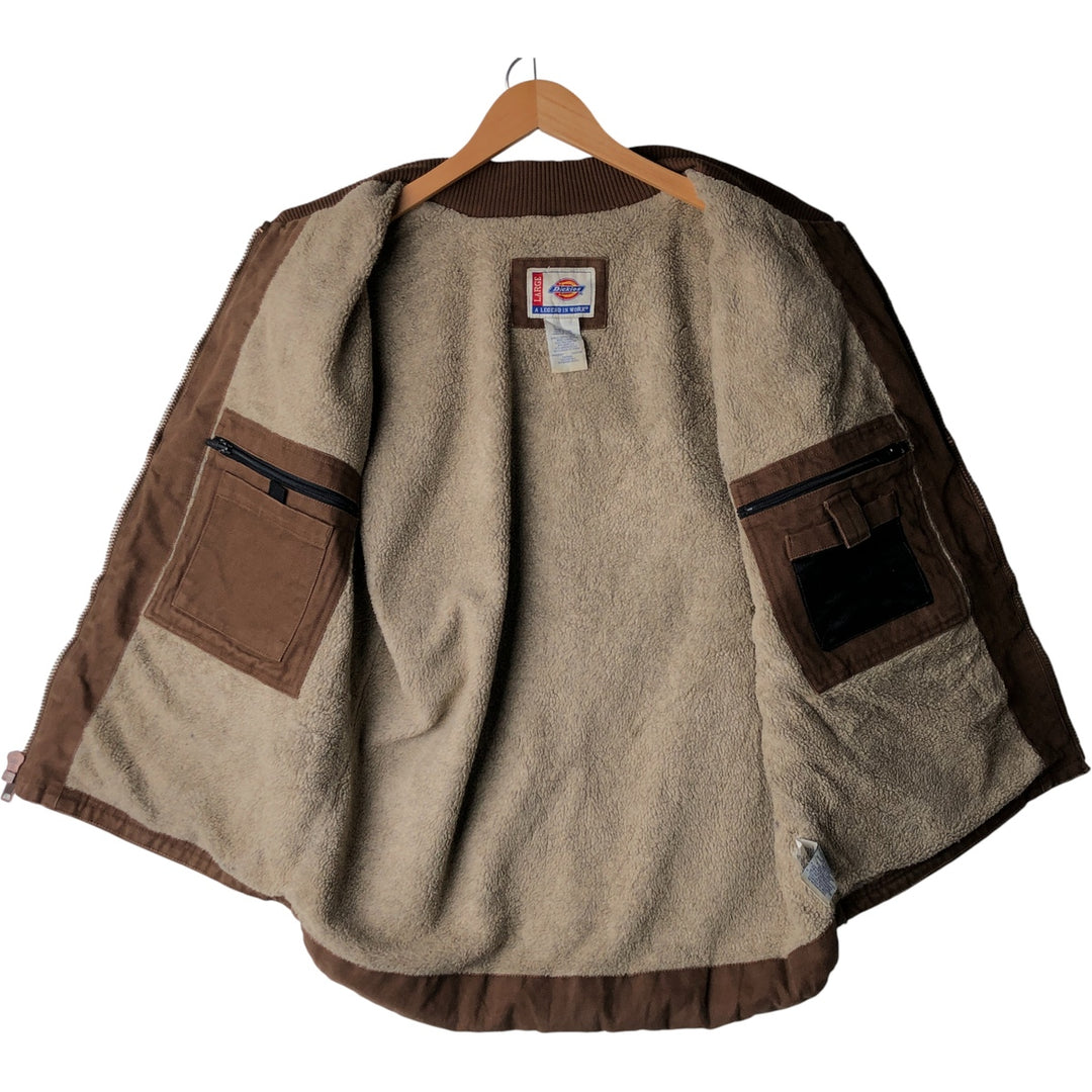 Dickies Duck Vest, Men's Size L cotton brown type Vintage Second Hand