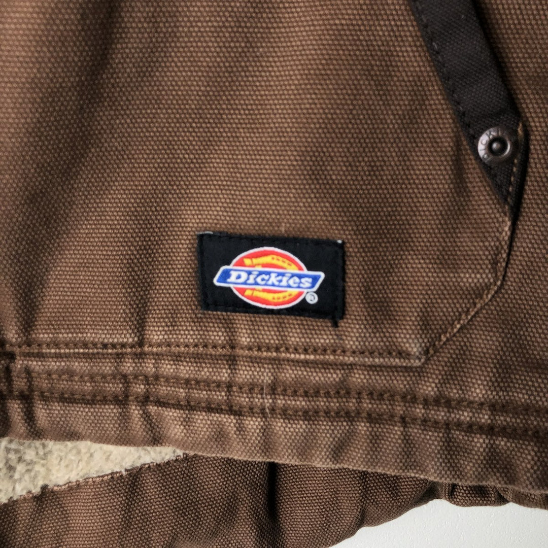 Dickies Duck Vest, Men's Size L cotton brown type Vintage Second Hand