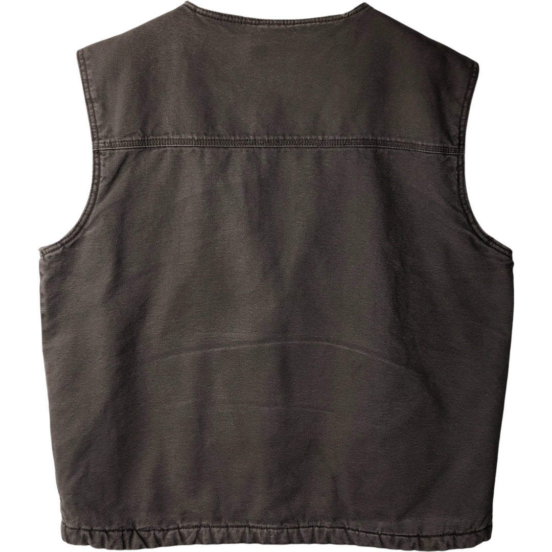 GUIDE SERIES Duck Vest Men's Size L cotton brown type Vintage Second Hand