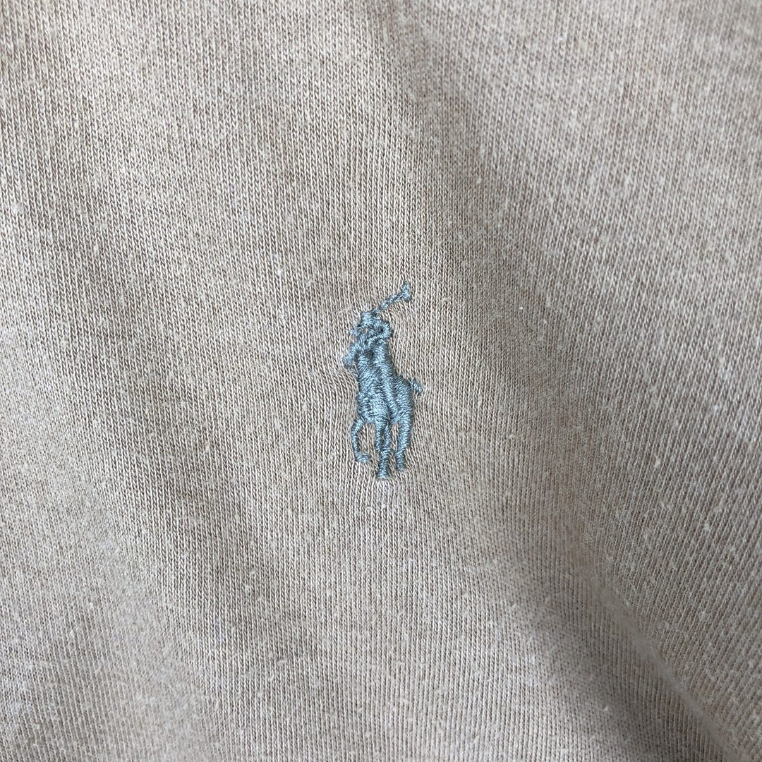 Ralph Lauren POLO by Ralph Lauren long sleeve polo shirt, men's size M cotton Camel type Vintage Second Hand