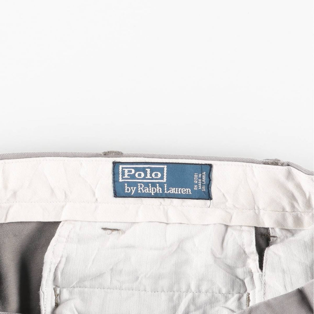 Ralph Lauren POLO by Ralph Lauren Classic Fit Chino Pants, Men's, Size W35 cotton gray type Vintage Second Hand