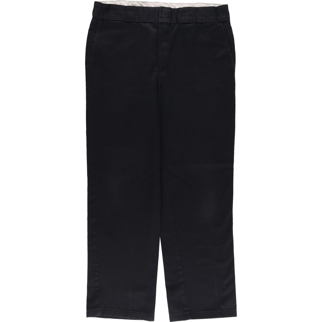 Dickies Work Pants Men's W33 polyester black type Vintage Second Hand