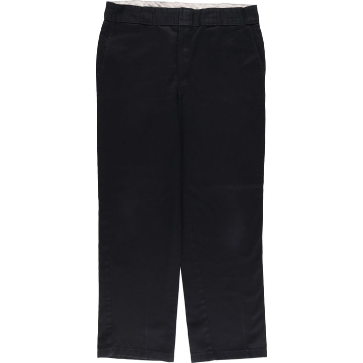 Dickies Work Pants Men's W33 polyester black type Vintage Second Hand