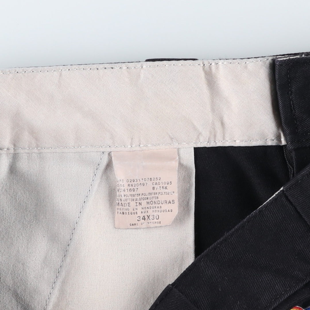Dickies Work Pants Men's W33 polyester black type Vintage Second Hand