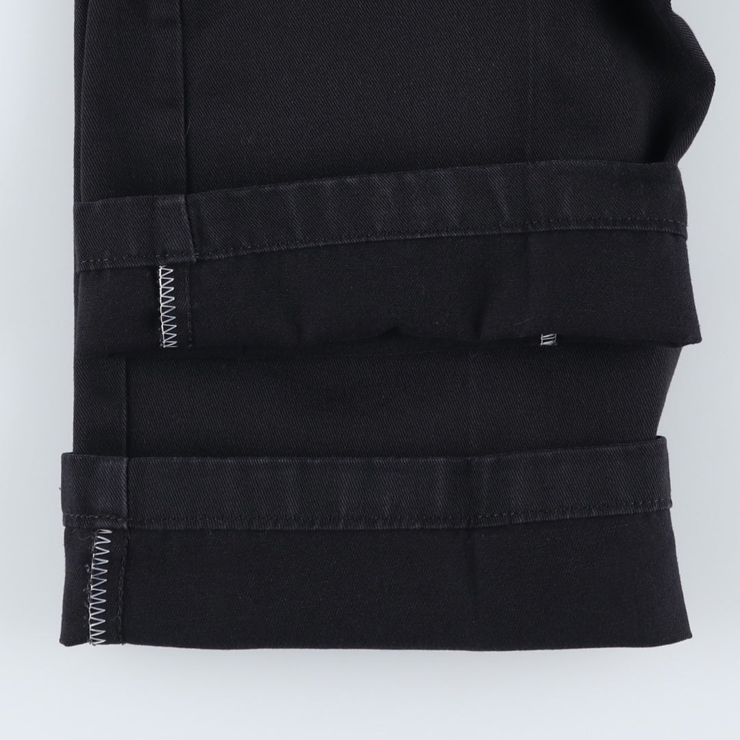 Dickies Work Pants Men's W33 polyester black type Vintage Second Hand