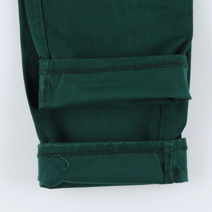 Ralph Lauren POLO by Ralph Lauren Two-pleat Chino Pants for Men, W35 cotton Green type dark green Vintage Second Hand