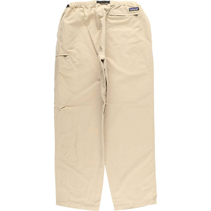 2000'S Patagonia Climbing Pants 55022SP01 Nylon Crinkle Pants, Men's Size L Nylon Beige type Vintage Second Hand