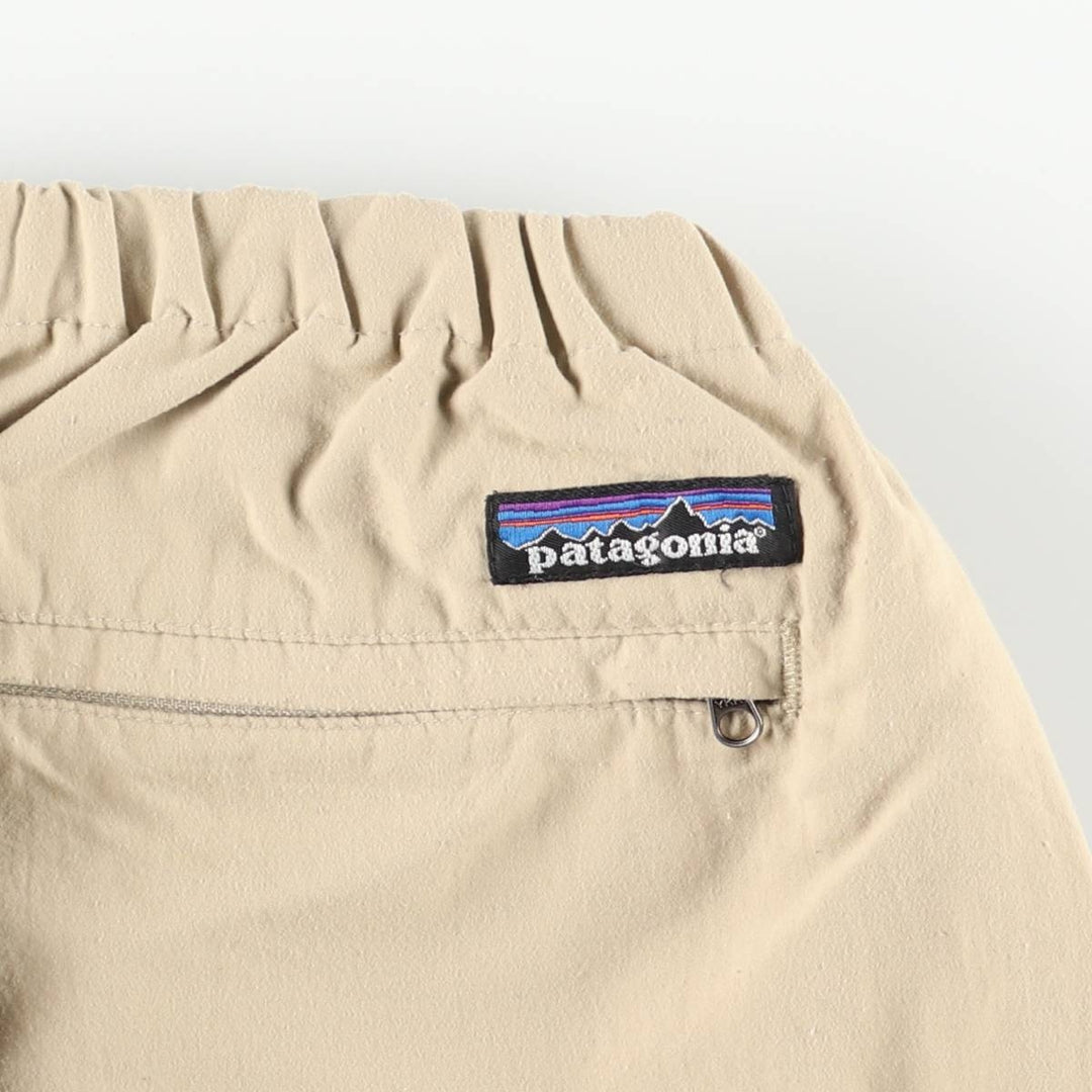 2000'S Patagonia Climbing Pants 55022SP01 Nylon Crinkle Pants, Men's Size L Nylon Beige type Vintage Second Hand