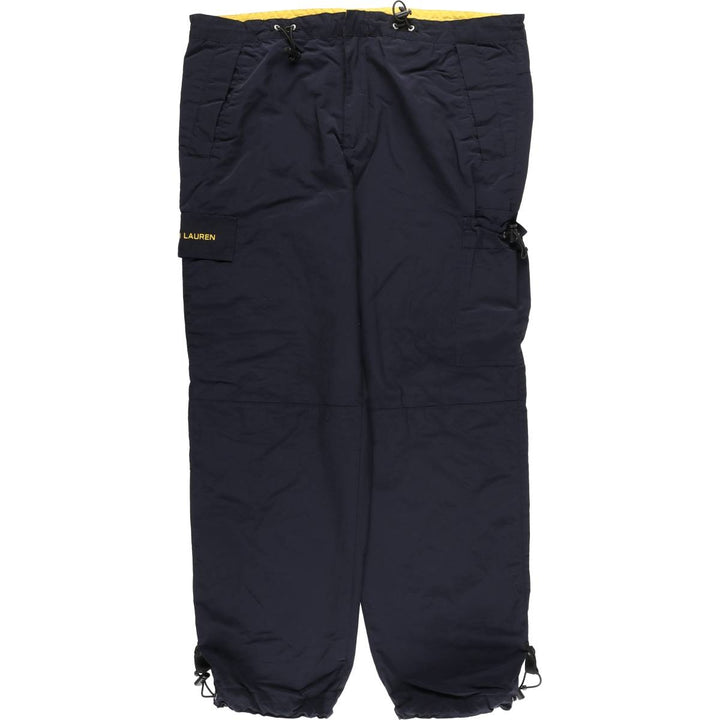 Ralph Lauren CHAPS chaps nylon pants, men's size L Nylon navy blue type Vintage Second Hand