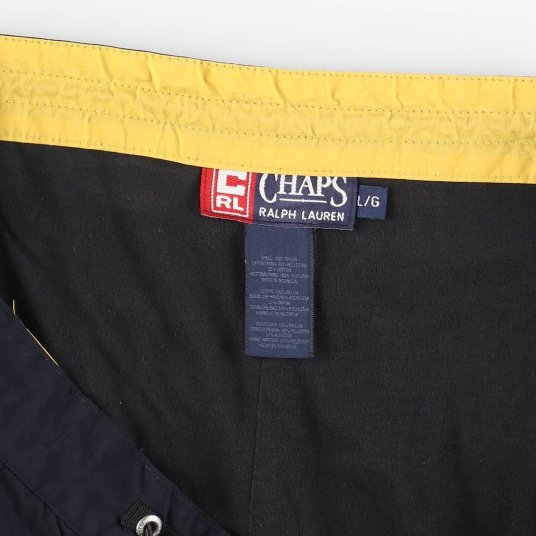 Ralph Lauren CHAPS chaps nylon pants, men's size L Nylon navy blue type Vintage Second Hand