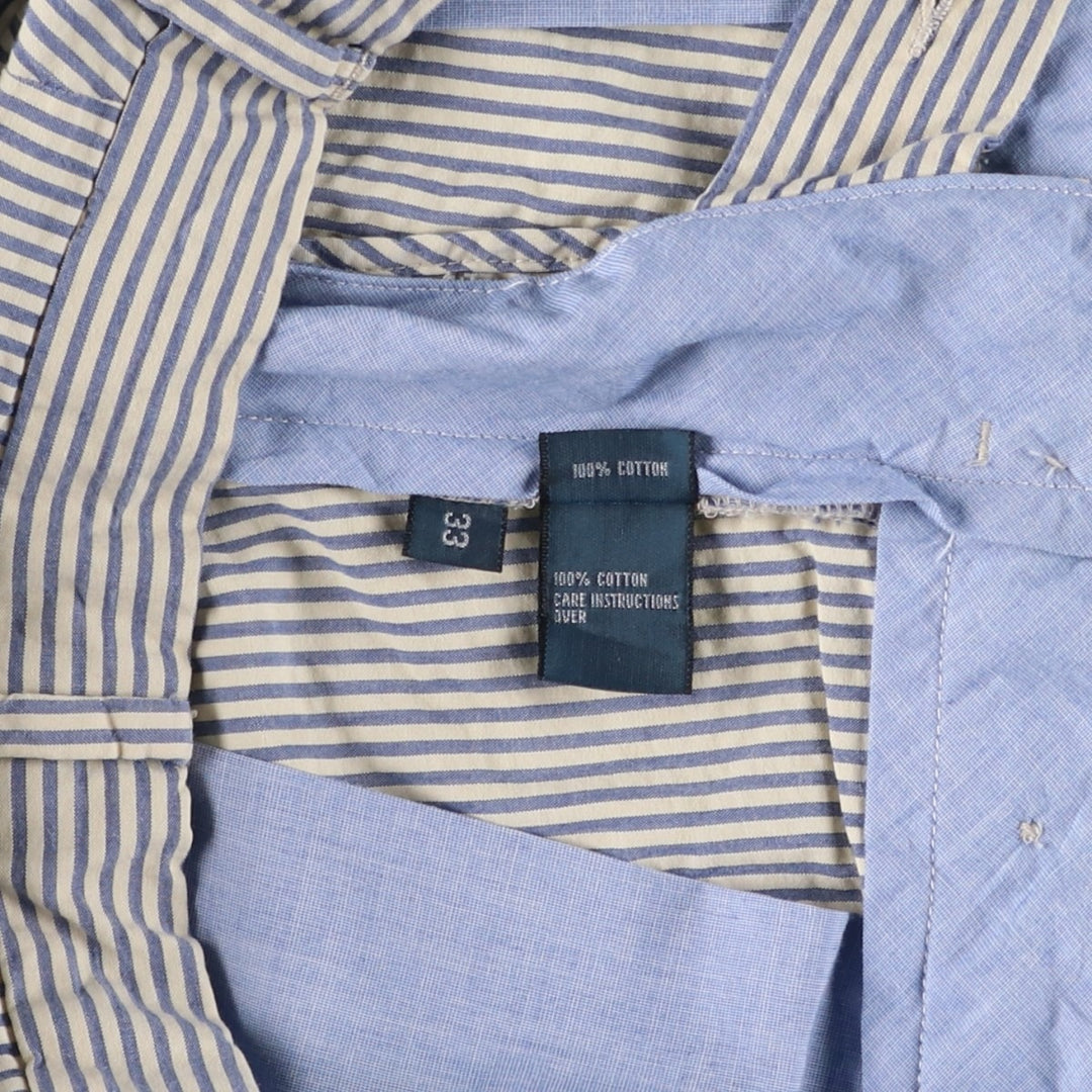 Ralph Lauren POLO by Ralph Lauren Classic Fit Striped Seersucker Cotton Shorts, Men's Size 34 cotton white type Vintage Second Hand