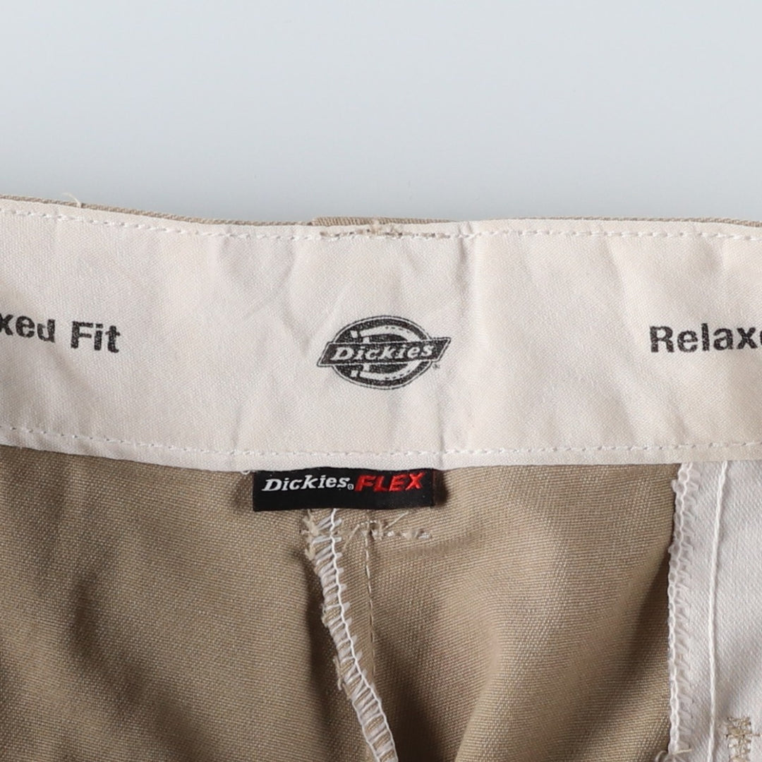Dickies Relaxed Fit FLEX Work Shorts, Men's, Size W36 polyester Beige type Vintage Second Hand