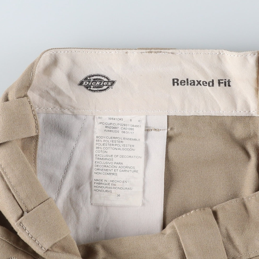 Dickies Relaxed Fit FLEX Work Shorts, Men's, Size W36 polyester Beige type Vintage Second Hand