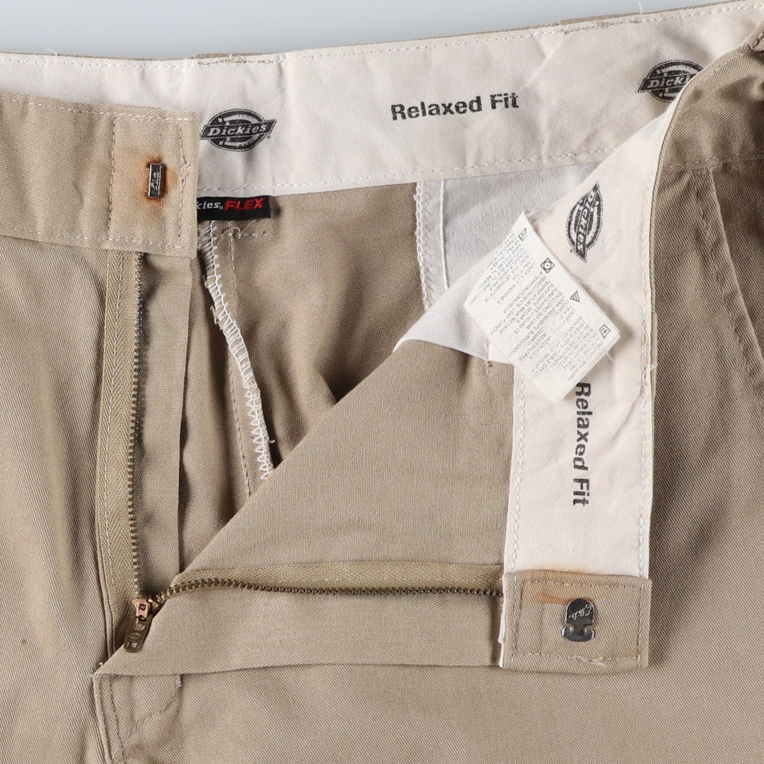 Dickies Relaxed Fit FLEX Work Shorts, Men's, Size W36 polyester Beige type Vintage Second Hand
