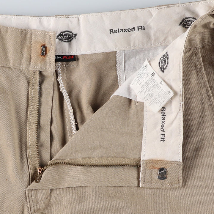 Dickies Relaxed Fit FLEX Work Shorts, Men's, Size W36 polyester Beige type Vintage Second Hand
