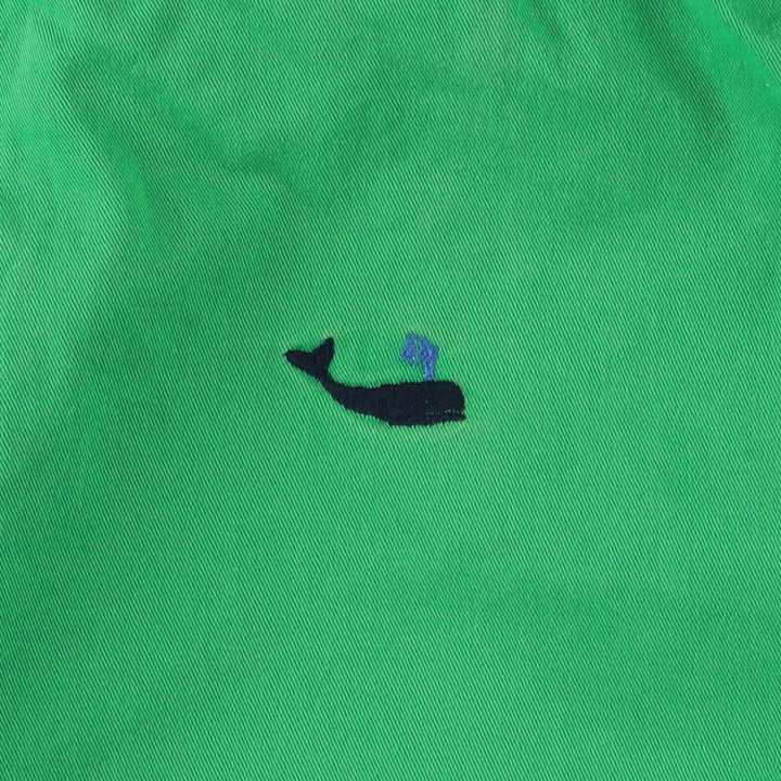 Ralph Lauren POLO RALPH LAUREN all-over whale pattern chino shorts, men's size W33 cotton green type Vintage Second Hand