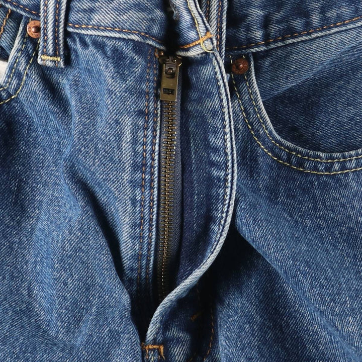 Levi's 550 Cut-Off Tapered Denim Pants, Women's XL (W32) cotton blue type Vintage Second Hand