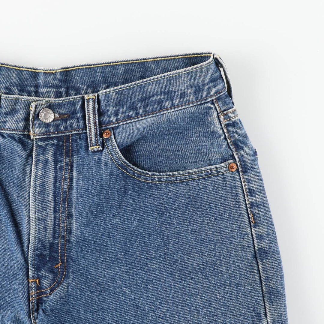 Levi's 550 Cut-Off Tapered Denim Pants, Women's XL (W32) cotton blue type Vintage Second Hand