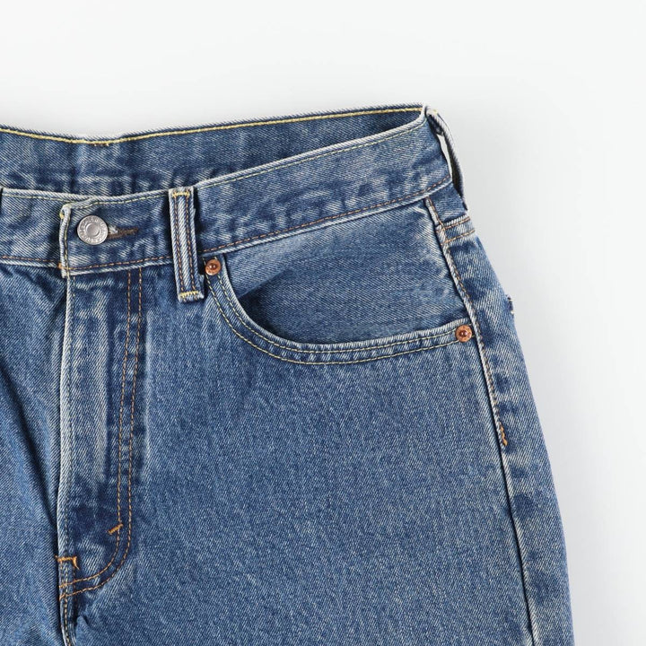 Levi's 550 Cut-Off Tapered Denim Pants, Women's XL (W32) cotton blue type Vintage Second Hand