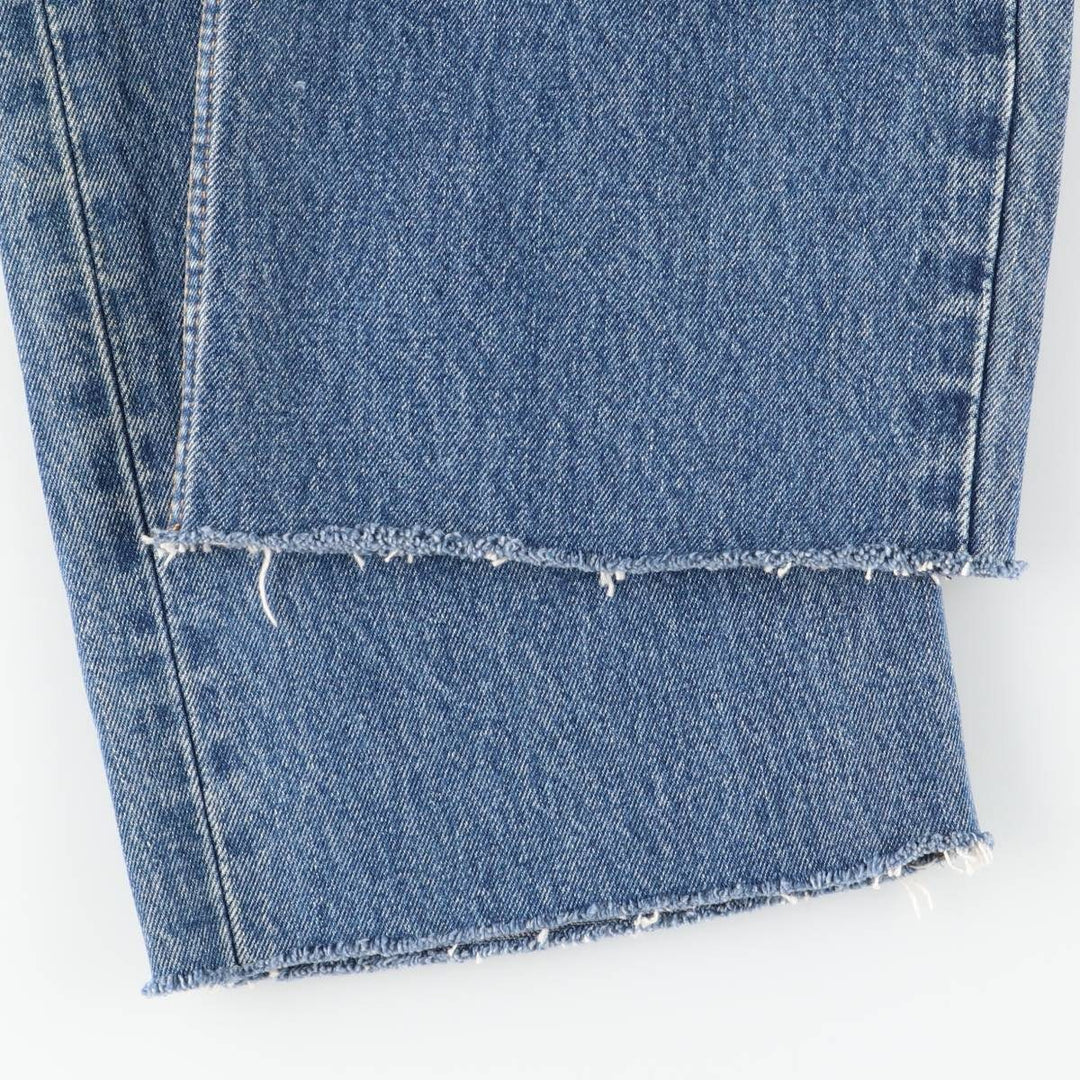 Levi's 550 Cut-Off Tapered Denim Pants, Women's XL (W32) cotton blue type Vintage Second Hand