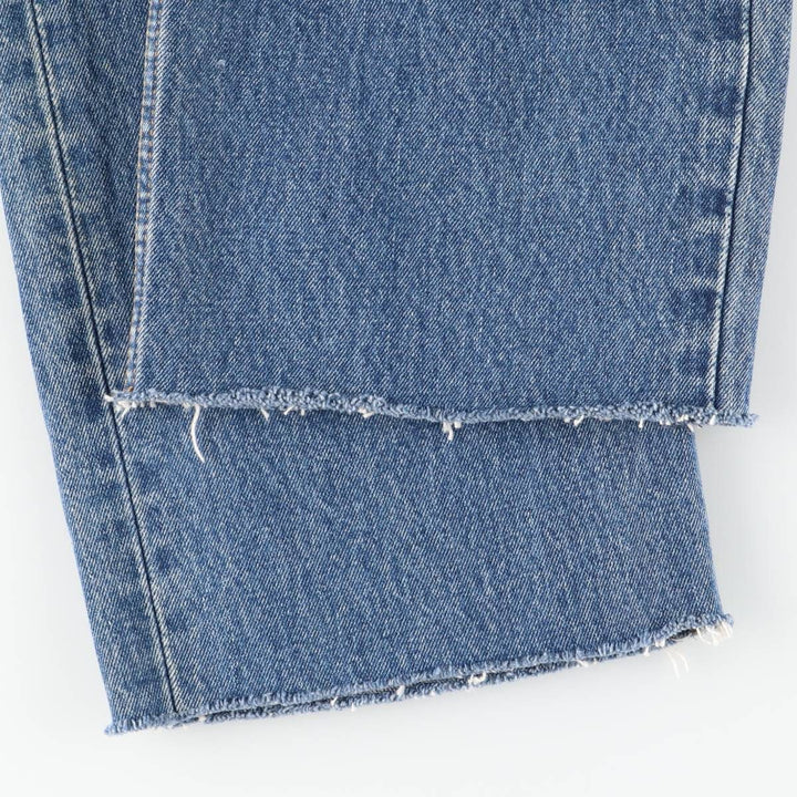Levi's 550 Cut-Off Tapered Denim Pants, Women's XL (W32) cotton blue type Vintage Second Hand