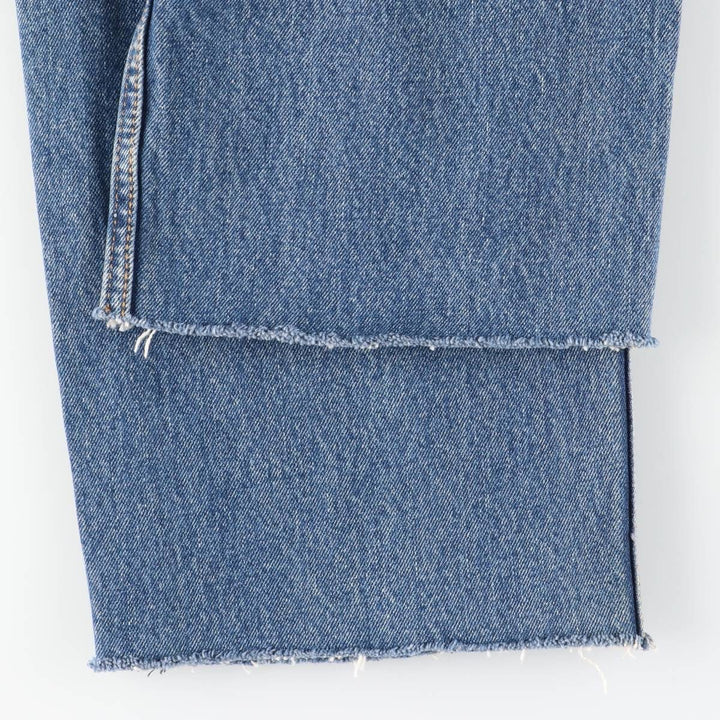 Levi's 550 Cut-Off Tapered Denim Pants, Women's XL (W32) cotton blue type Vintage Second Hand