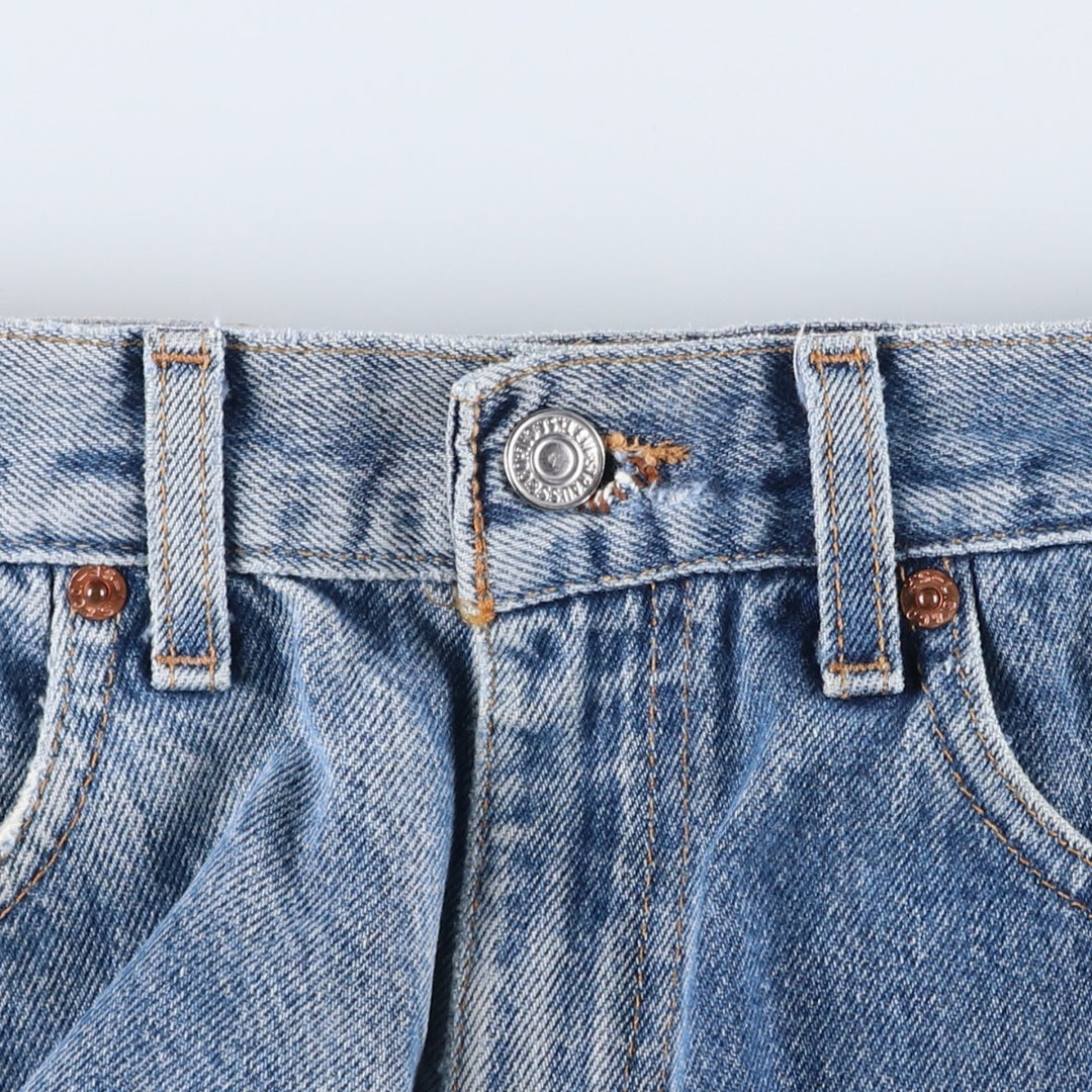 2000'S Levi's 550 Relaxed Fit Tapered Denim Pants, Made in USA, Women's XL (W32) cotton blue type Vintage Second Hand