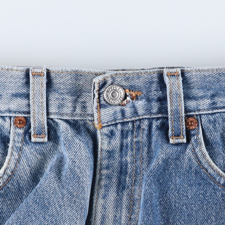 2000'S Levi's 550 Relaxed Fit Tapered Denim Pants, Made in USA, Women's XL (W32) cotton blue type Vintage Second Hand