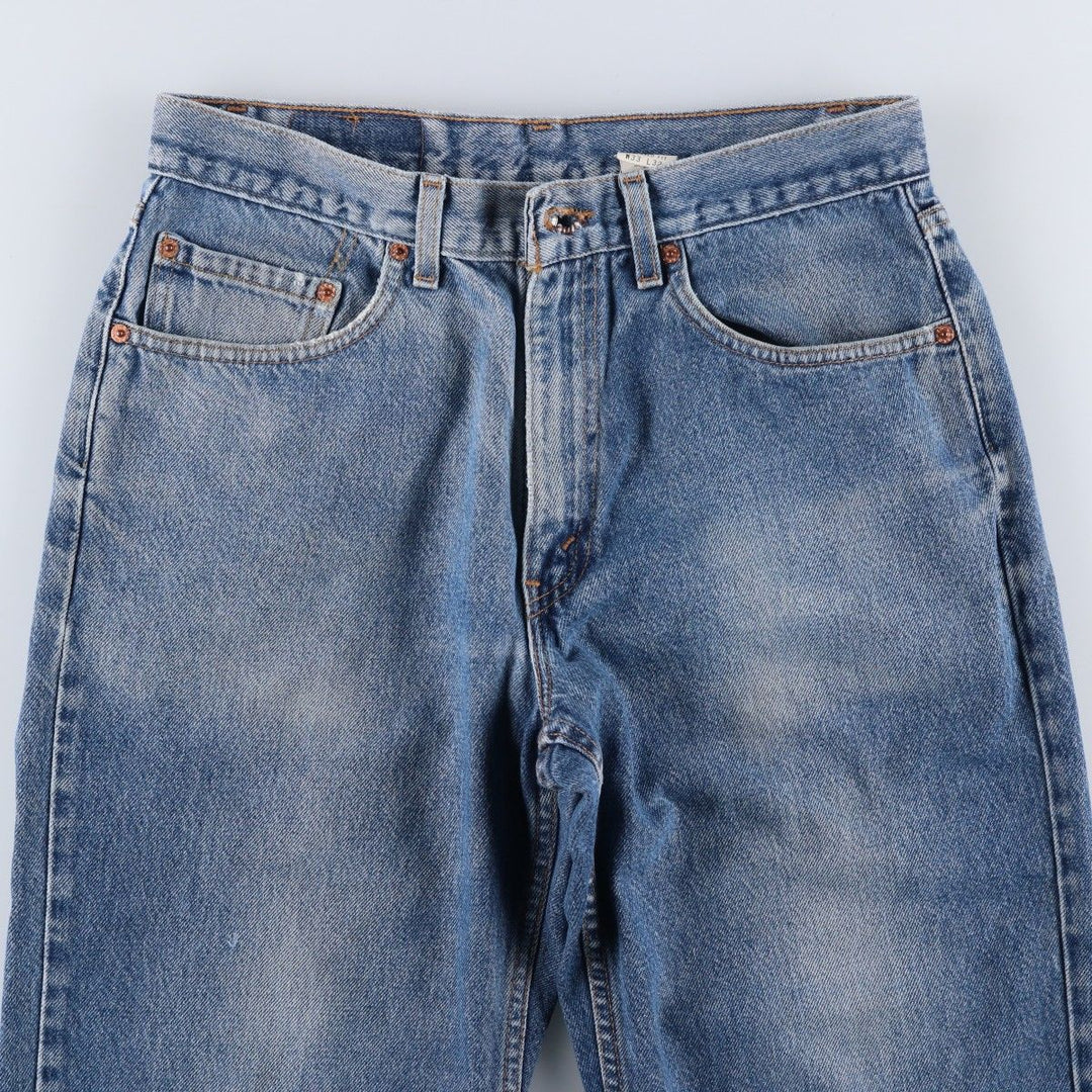 2000'S Levi's 550 Relaxed Fit Tapered Denim Pants, Made in USA, Women's XL (W32) cotton blue type Vintage Second Hand