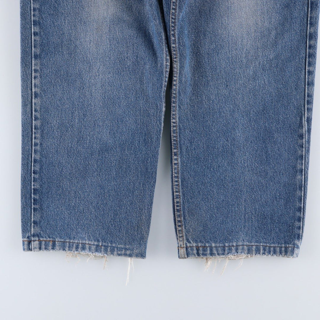 2000'S Levi's 550 Relaxed Fit Tapered Denim Pants, Made in USA, Women's XL (W32) cotton blue type Vintage Second Hand