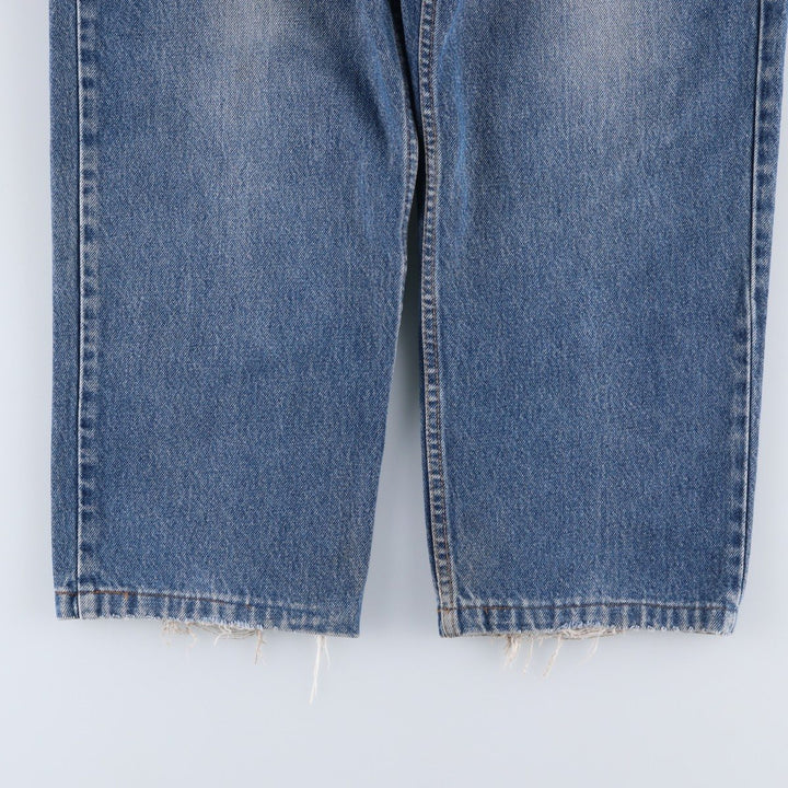 2000'S Levi's 550 Relaxed Fit Tapered Denim Pants, Made in USA, Women's XL (W32) cotton blue type Vintage Second Hand