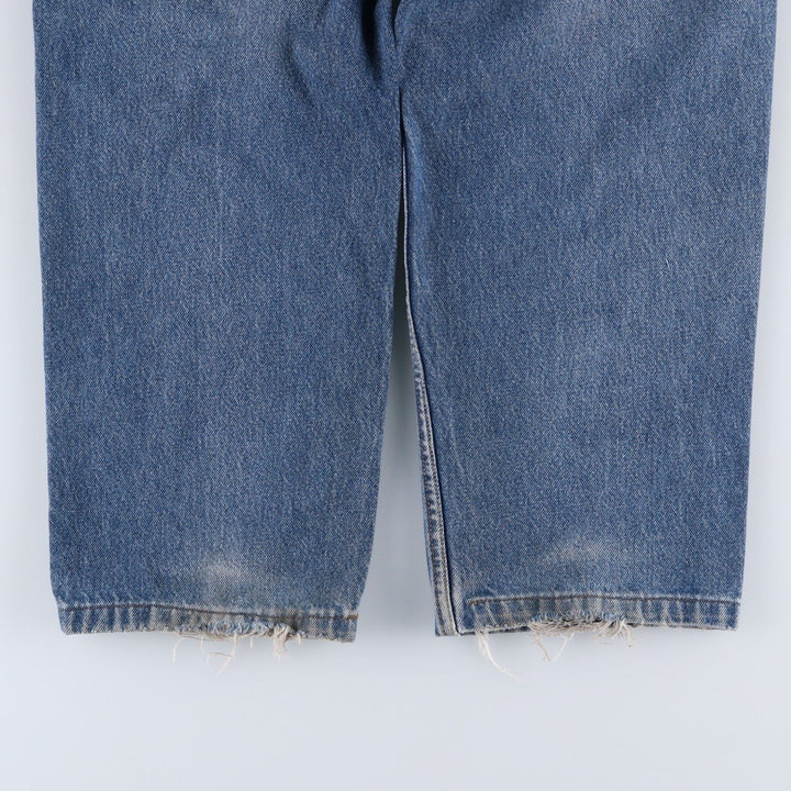 2000'S Levi's 550 Relaxed Fit Tapered Denim Pants, Made in USA, Women's XL (W32) cotton blue type Vintage Second Hand