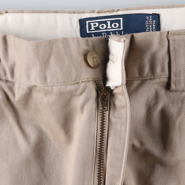 Ralph Lauren POLO by Ralph Lauren PHILIP PANT Chino pants for men, W35 equivalent cotton Beige type Vintage Second Hand