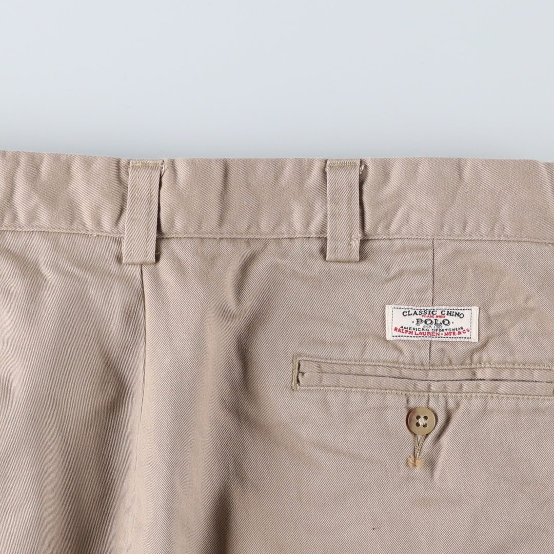 Ralph Lauren POLO by Ralph Lauren PHILIP PANT Chino pants for men, W35 equivalent cotton Beige type Vintage Second Hand