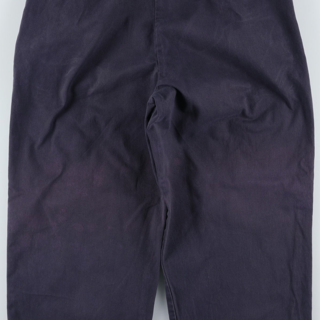 Ralph Lauren POLO by Ralph Lauren ANDREW PANT Two-pleat chino pants for men, equivalent to W31 cotton navy blue type Vintage Second Hand