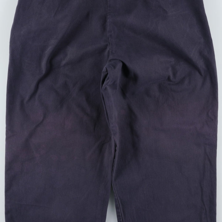 Ralph Lauren POLO by Ralph Lauren ANDREW PANT Two-pleat chino pants for men, equivalent to W31 cotton navy blue type Vintage Second Hand