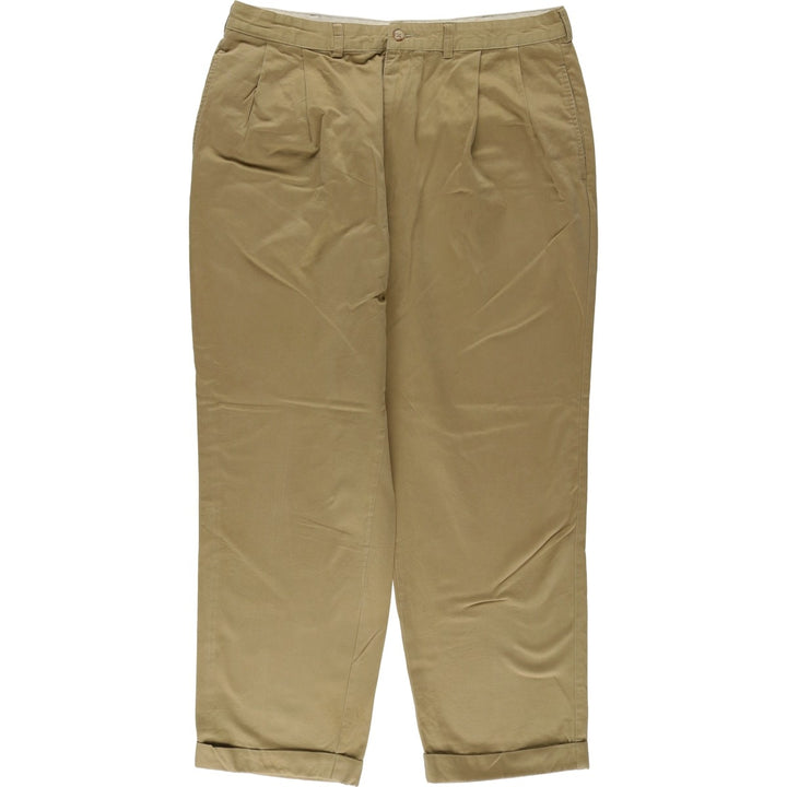 Ralph Lauren Polo Hammond Pant, two-pleat chino pants, men's size W36. cotton Beige type Vintage Second Hand