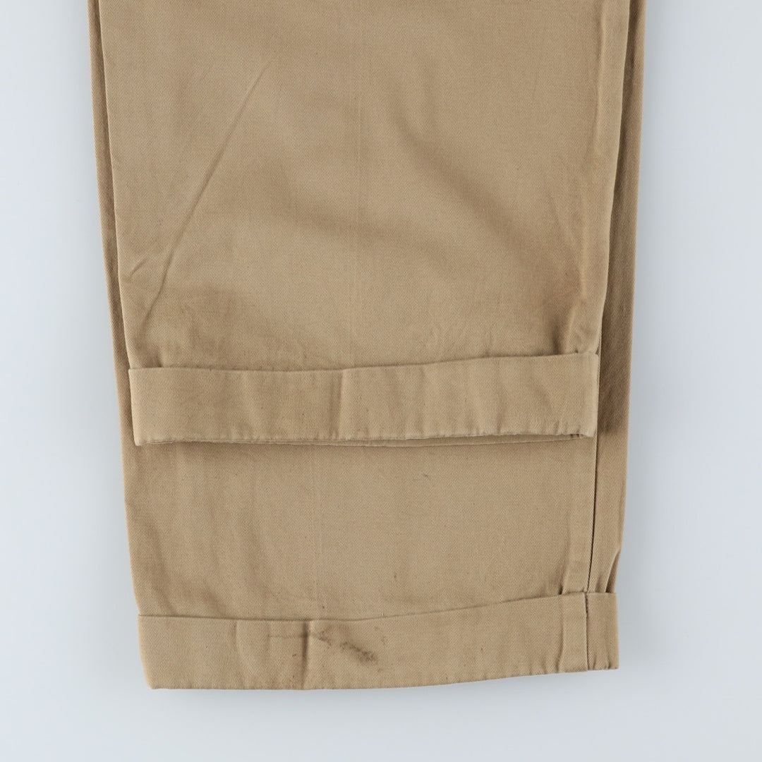 Ralph Lauren Polo Hammond Pant, two-pleat chino pants, men's size W36. cotton Beige type Vintage Second Hand