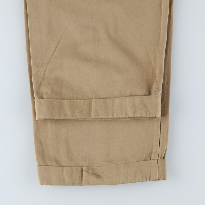 Ralph Lauren Polo Hammond Pant, two-pleat chino pants, men's size W36. cotton Beige type Vintage Second Hand